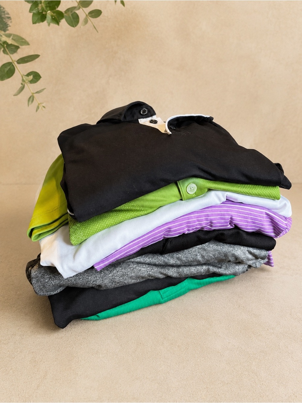 9 Men’s Medium Golf Polo Shirts Bundle